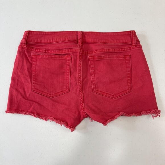 Gap Women's Hadley Red Cut Off Shorts Stretch Cotton Size 2 - Picture 2 of 10